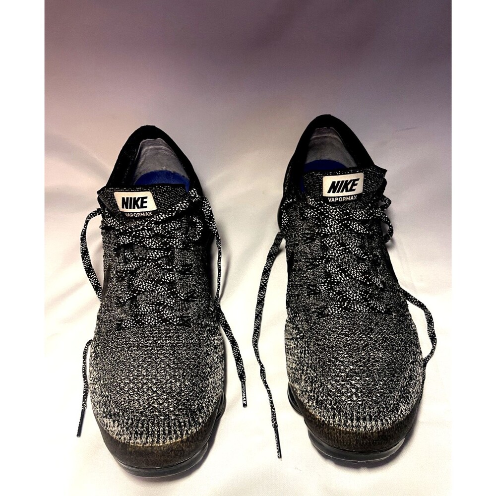 NIKE Air VaporMax Flyknit Oreo 2.0  Grey/Black Mens Sz 9 849558-041